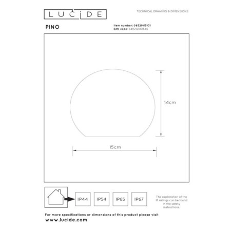 Table d'extérieur LED Pin (1,5 W)