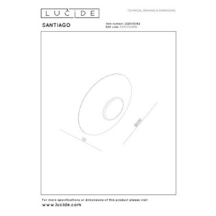 Applique mural LED Santiago (10W)