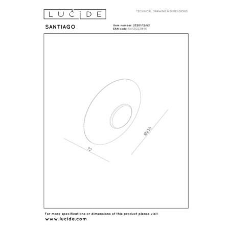 Applique mural LED Santiago (10W)