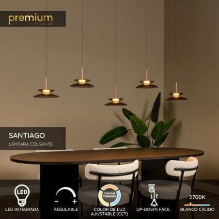 Suspension LED Santiago (5x10W)