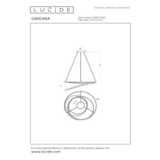 Suspension LED Sardana (74W)