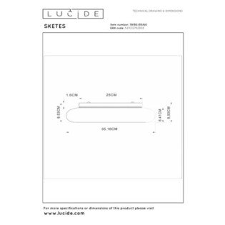 Plafonnier LED Sketes (18W)