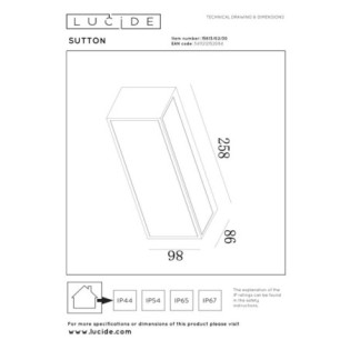 Applique extérieur LED Sutton (1,5W)