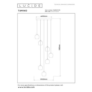 Suspension LED Tamino (7x7W)
