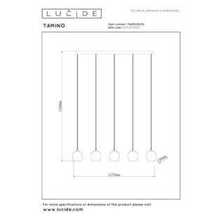 Suspension LED Tamino (5x5.6W)