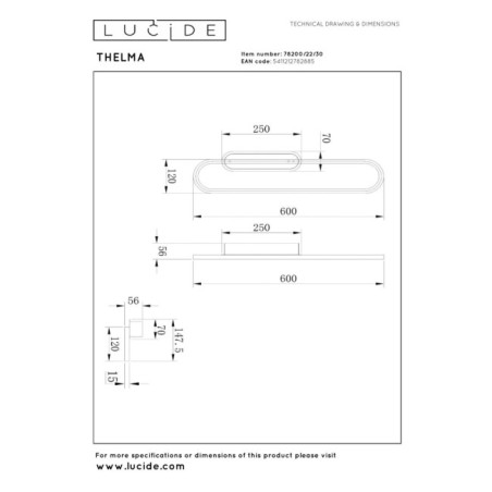 Applique murale LED Thelma (24W)