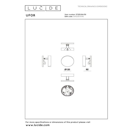 Applique murale LED Ufor (5,8 W)