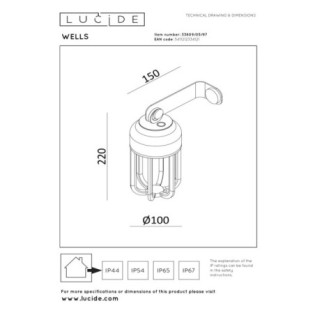 Applique extérieur LED Wells (5W)