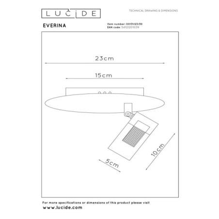 Plafonnier LED Everina (5W)