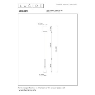 Suspension LED Joakim (7W)