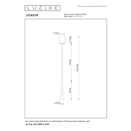 Suspension LED Joakim (7W)