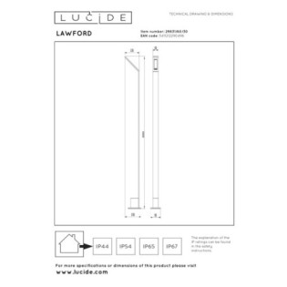 Balise extérieure LED Lawford I (6W)