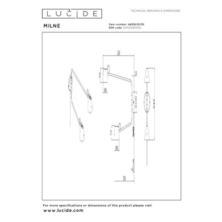Applique murale LED Milne II (8W)