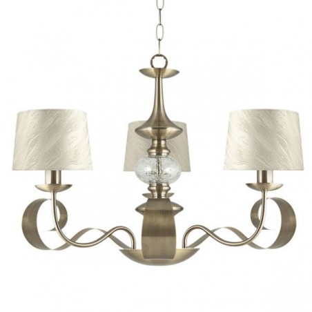 LAMP/3 "CARMEN" CUERO C/P PANT.CONO AGUAS