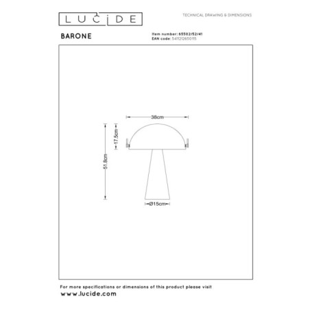 Lampe á poser Barone II
