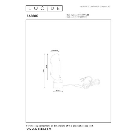 Lampe á poser Barris