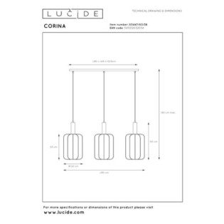 Suspension Corina (3 lumières)