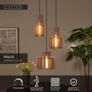 Suspension Rollo (3 lumières)