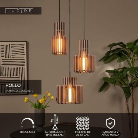 Suspension Rollo (3 lumières)