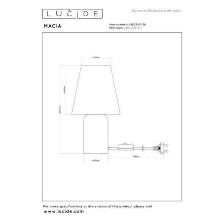 Lampe á poser Macia