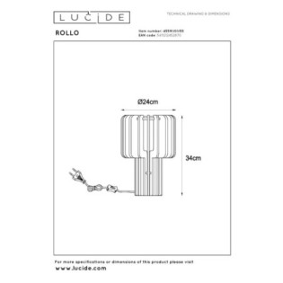 Lampe á poser Rollo