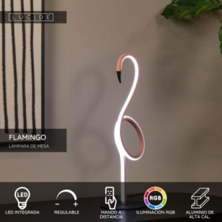 Lampe de table LED Flamant...