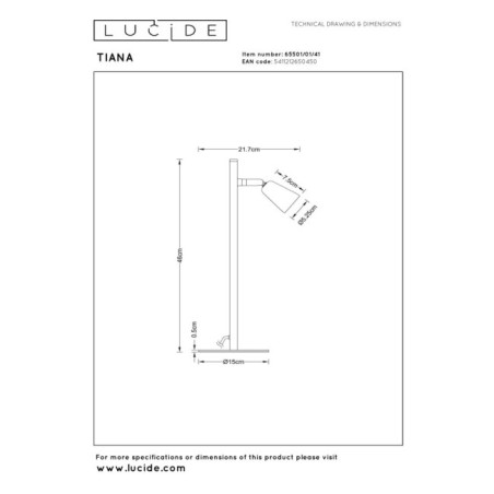 Lampe á poser Tiana