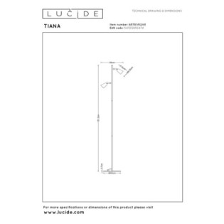 Lampadaire Tiana (2 lumières)