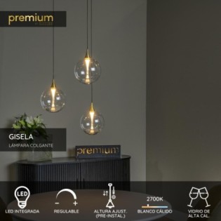 Lampe de plafond LED Gisela...