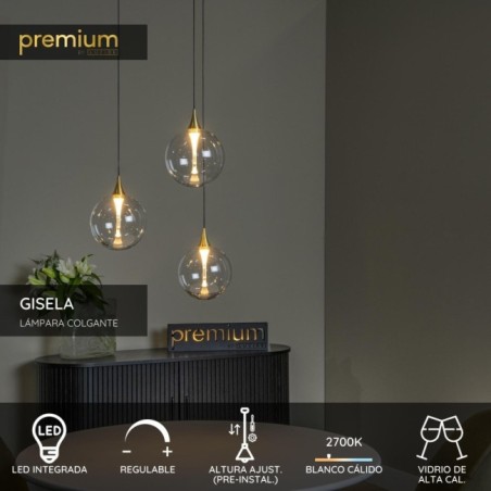 Lampe de plafond LED Gisela (3x4,3W)