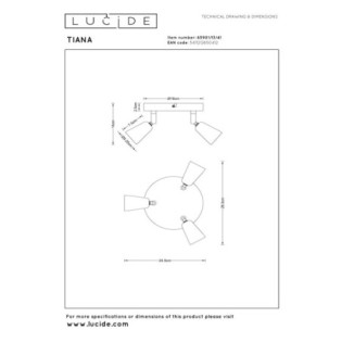 Plafonnier Tiana (3 lumières)