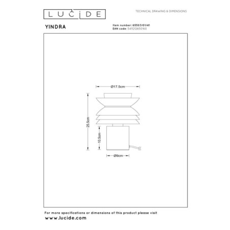 Lampe á poser Yindra