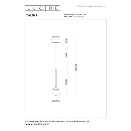 Lampe de plafond LED Calina CCT (7W)