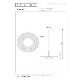 Lampe de plafond LED Carmino (8W)