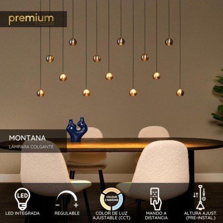 Lampe de plafond LED Montana (13x5.7W)