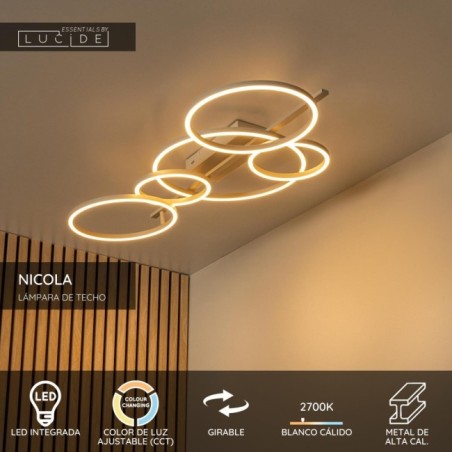 Plafonnier LED Nicola CCT (37W)