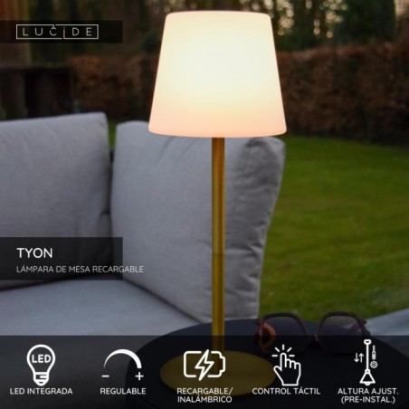 Lampe de table rechargeable LED Tyon (2W)