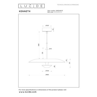 Lampe de plafond LED Kenneth (12W)