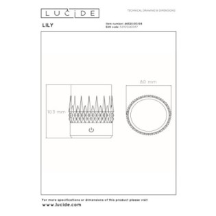 Lampe de table LED Lily (3W)