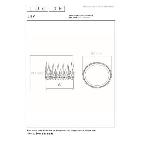 Lampe de table LED Lily (3W)