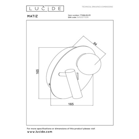 Applique murale LED Matiz (3,5W)
