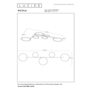 Plafonnier LED Nicola CCT (37W)