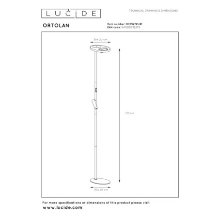 Lampadaire LED Ortolan (12W)