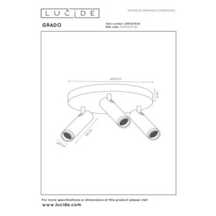 Plafonnier Grado (3 lumières)