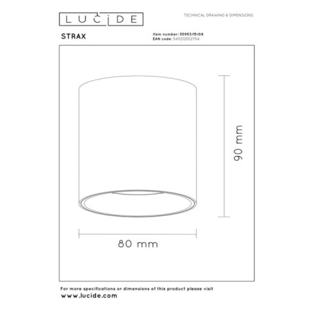 Plafonnier LED Strax (15W)