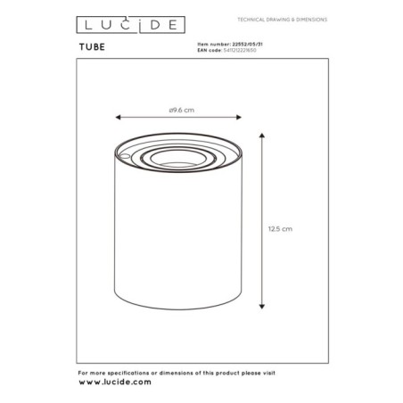 Lampe á poser LED Tube (5W)