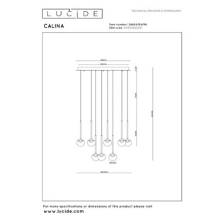 Lampe de plafond LED Calina I (12x7W)