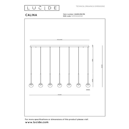 Lampe de plafond LED Calina II (12x7W)