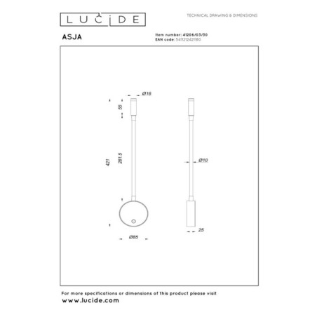 Applique murale LED Asja (3W)