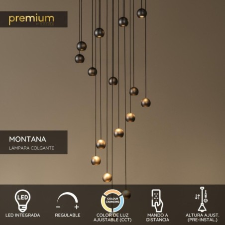 Lampe de plafond LED Montana (16x5.7W)